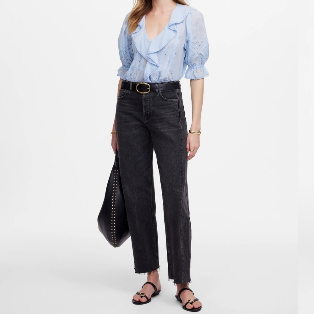 Madewell Pieced Barrel Leg Jean